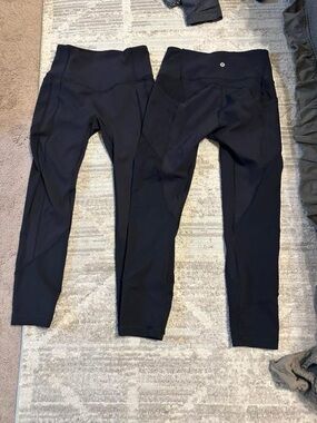 lululemon athletica Black High-Rise Leggings (Pair)